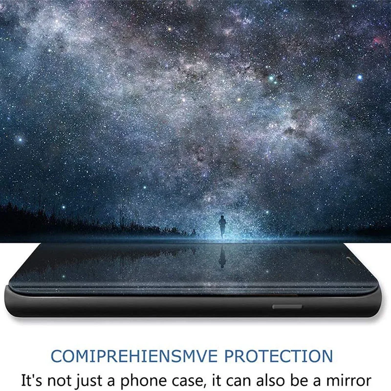 

Mirror View Smart Full Body Flip Case Kickstand Compatible For Samsung Galaxy A10 A20 A30 A40 A50 S6 S7 S8 S9 S10 S20 S20 Plus