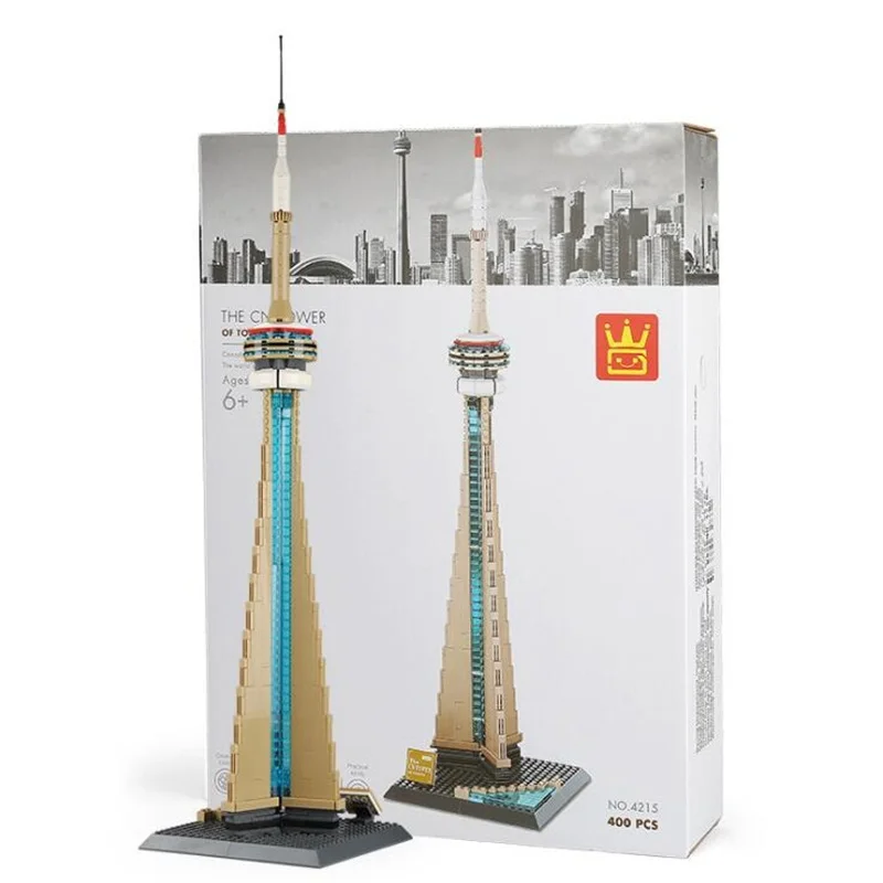 Архитектурный городской набор Канада архитектура Торонто ТВ башня модель блоки