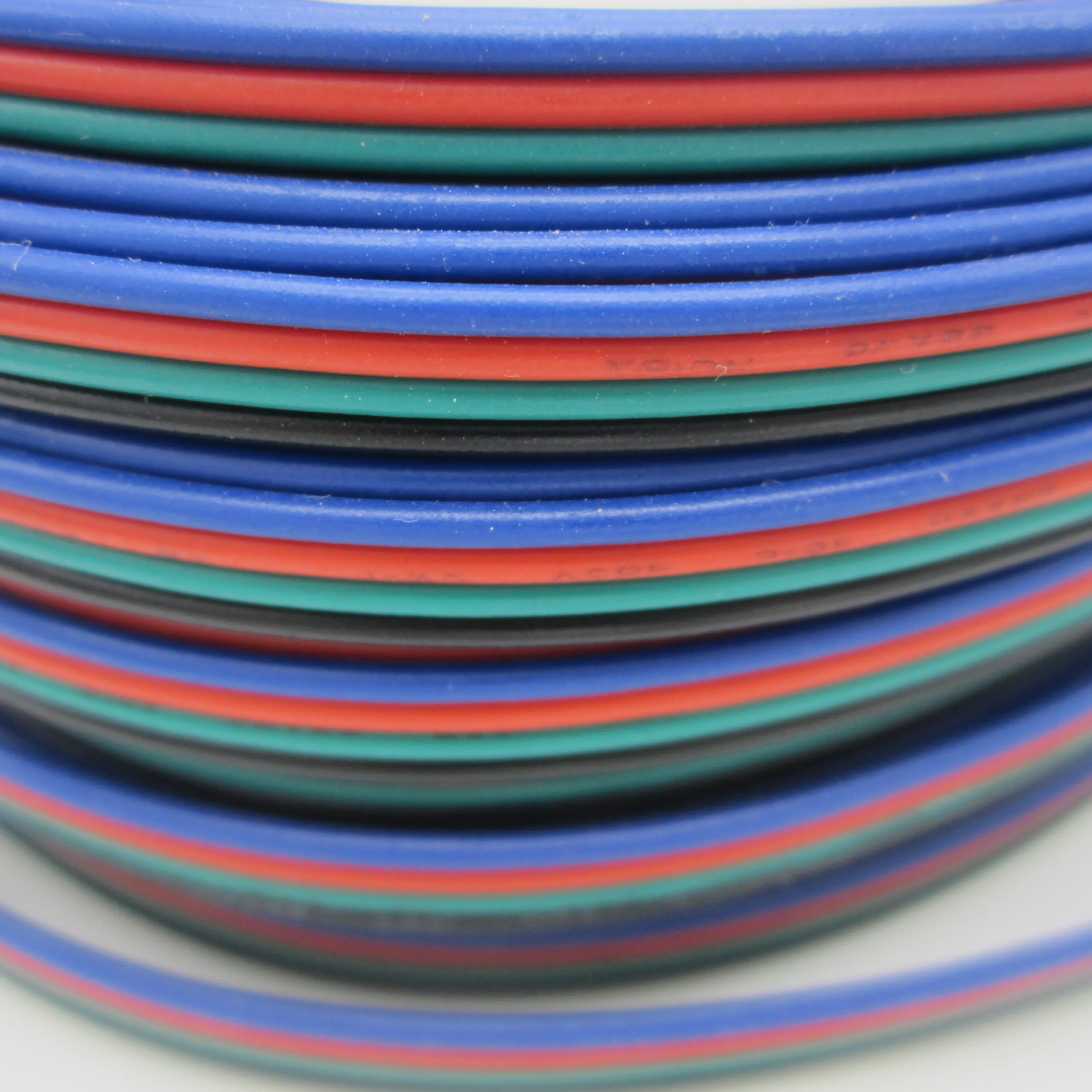 Быстрая бесплатная доставка RGB-лента 4-контактный удлинитель проводов 100 м/лот AWG22