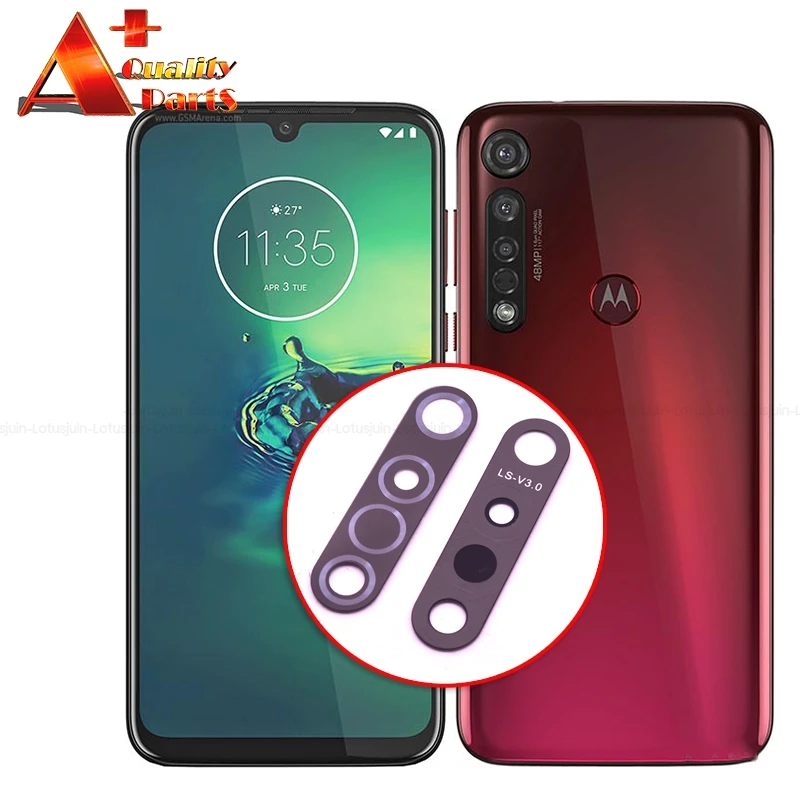 50 шт./лот для Motorola Moto One Vision + оригинальная задняя крышка стеклянного объектива
