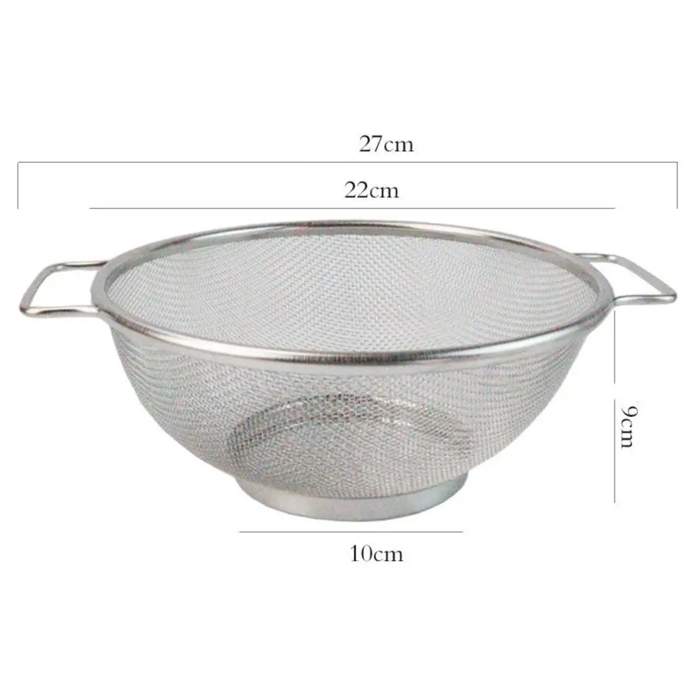 Нержавеющая сталь Кухня сливная корзина Серебряный Еда фильтр дуршлаги рис бобы