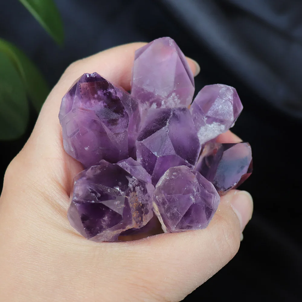 

10-40g 40-60mm Geode Brazil Purple Crystal Scepter Crystal Pillar Energy Healing Mineral Stone Rock Home Decor Geode Amethyst