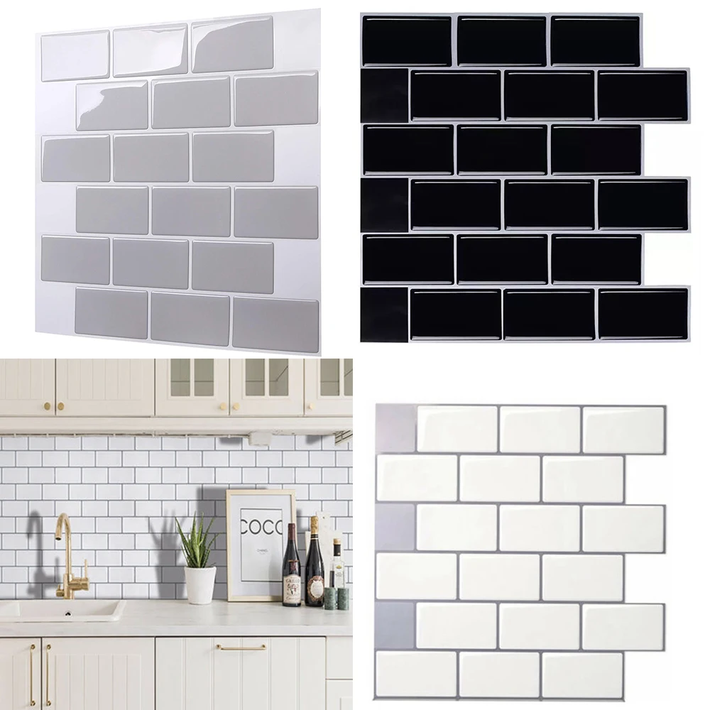 

Kitchen Sticker Mural Decoration Scratch-resistant Oilproof PVC 30.5*30.5cm