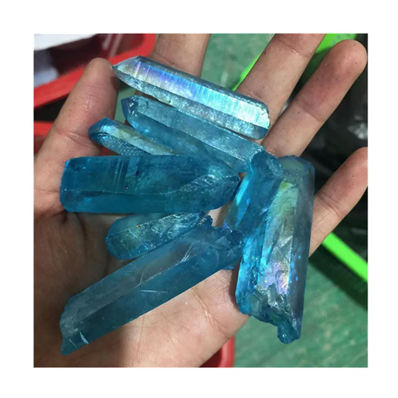 

Лечебные камни Blue Aura Claer образец кварца Crystal в продаже