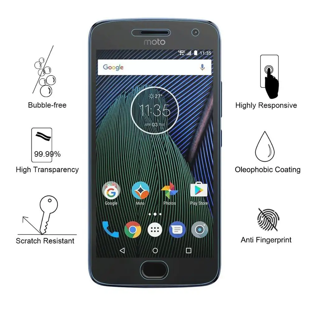Закаленное стекло для Motorola Moto E5 E6 G5 G5S G6 G7 Play Защита экрана E4 PLUS защитная пленка