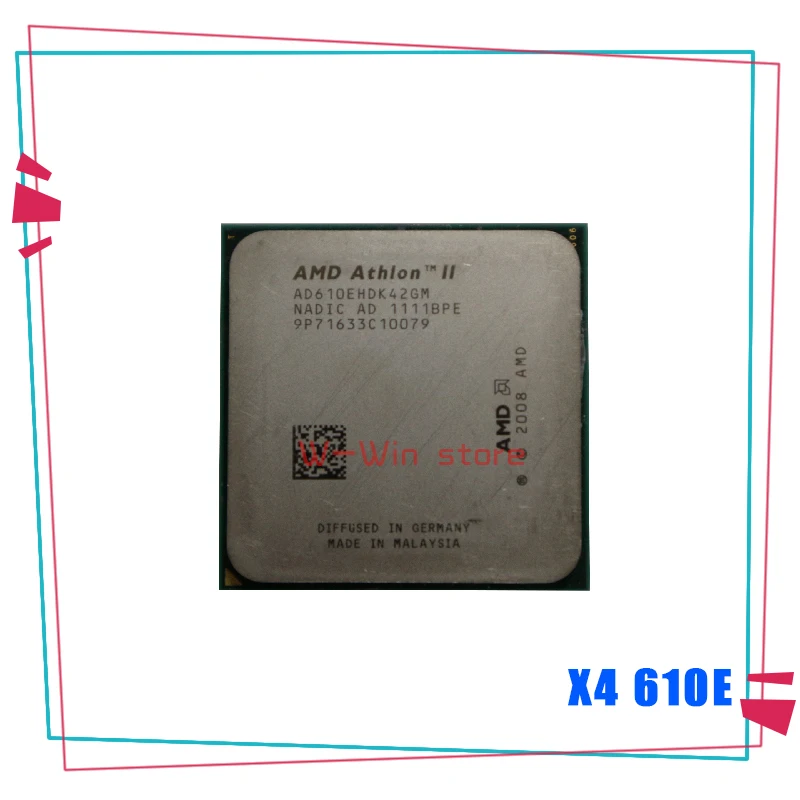 Четырехъядерный процессор AMD Athlon II X4 610e 2 4 ГГц AD610EHDK42GM разъем AM3 | Компьютеры и офис