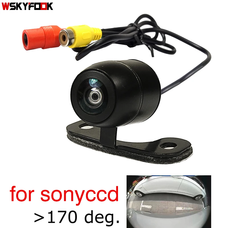 

Автомобильная камера заднего вида, видеокамера заднего вида 720line 180deg CCD HD, водонепроницаемая