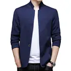 Высококачественный новый стиль классический брендовый Повседневный модный приталенный деловой королевский синий мужской костюм куртки блейзер пальто мужская одежда