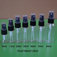 10ml 15ml 20ml 30ml 50ml 60ml 100ml 120ml empty plastic spray bottle makeup water face toners perfume atomizer free shipping