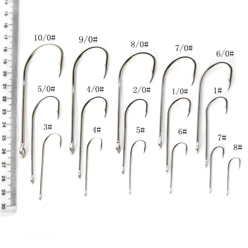 [100 шт.] рыболовный крючок с длинным хвостовиком крючки для изготовления снастей в