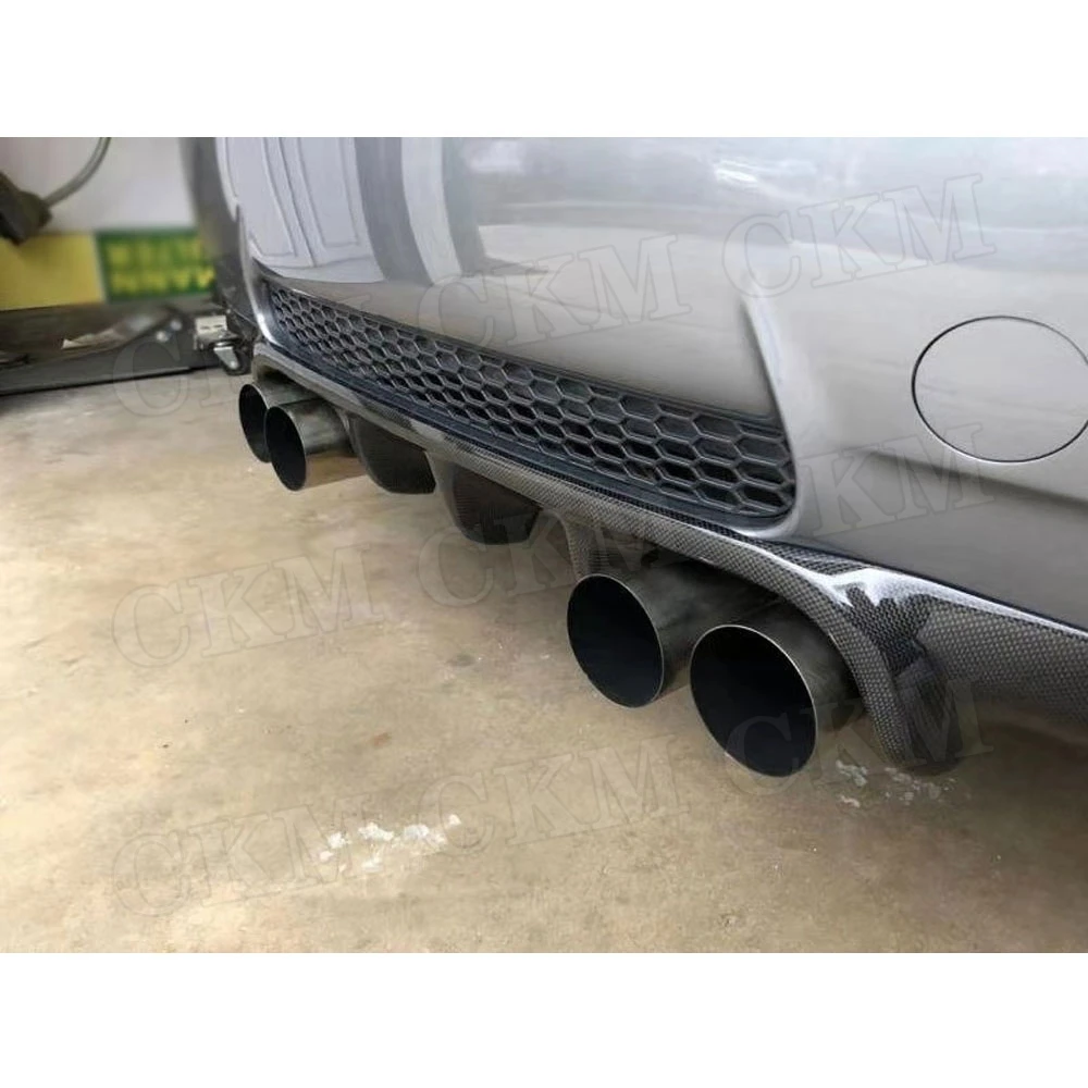 Углеродного волокна диффузор губа на задний бампер спойлер для BMW 3 серии E90 M3 2005