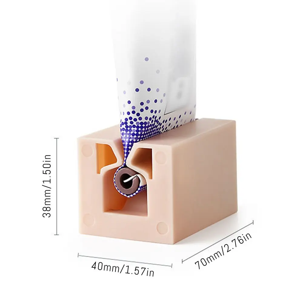 

1 PC A2849 Manual Toothpaste Cleanser Squeezer Home Clip-on Bathroom Supplies Facial Cleanser Squeezer Random Color