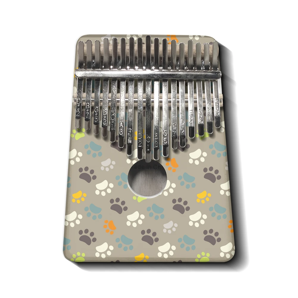 

Kalimba Thumb Piano 17 Keys Dog Paw Design Mbira with Tuning Hammer and Instruction Mbira Finger Piano Gift Kids Adult Beginners