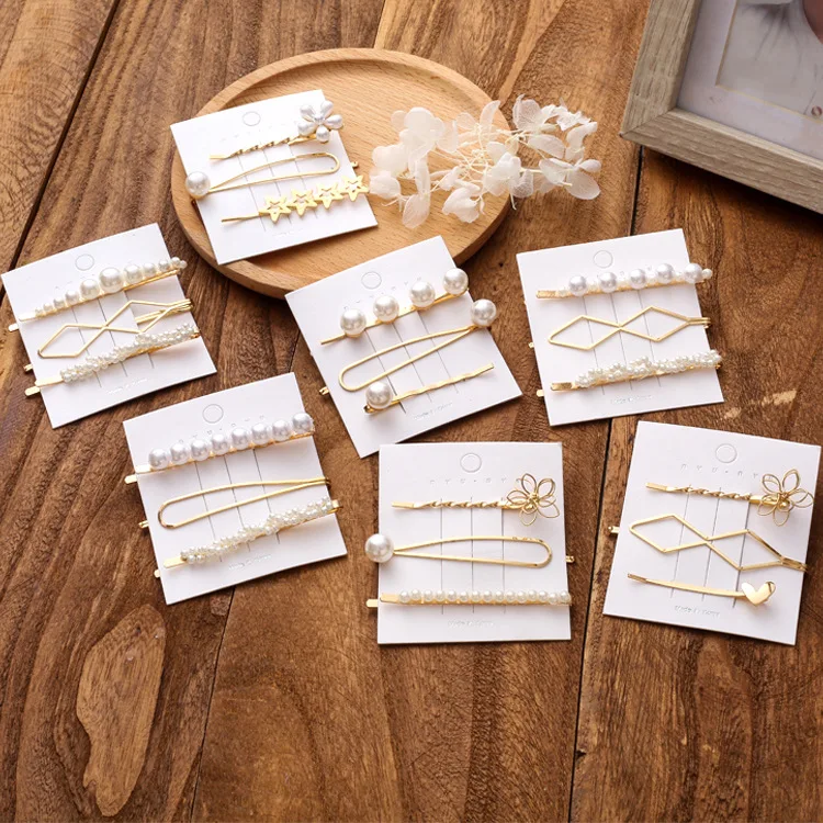 Женские заколки для волос с жемчугом модные элегантные в Корейском стиле