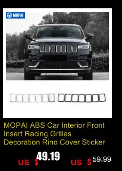 MOPAI гоночные грили для Jeep Grand Cherokee- Автомобильная передняя вставка сотовая сетка решетка декоративная крышка автомобильные аксессуары