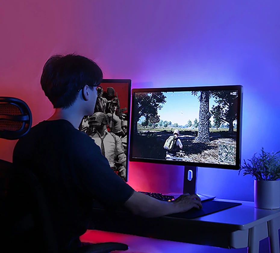 Yee светильник RGB светодиодный 2 м светильник с умным управлением для Mi Home APP WiFi работает с Alexa Google Home Assistant 16 миллионов красочных