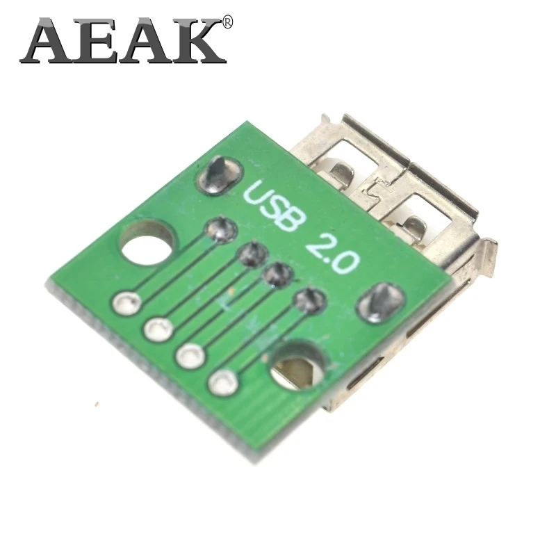 10 шт. плата адаптер AEAK с USB 2 0 на 4P DIP Switch|10 pcs|female femalefemale to female |