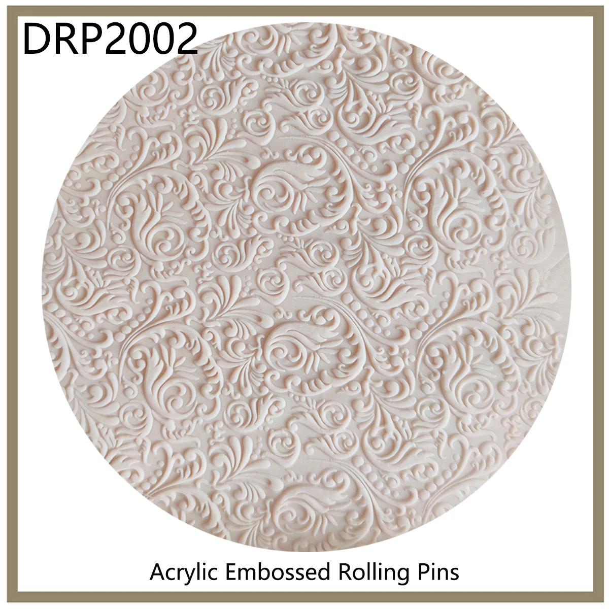 Kitchen Accessories Bakery Dough Tools Fondant Decoration Acrylic Embossed 3D Rolling Pin With Pattern | Дом и сад