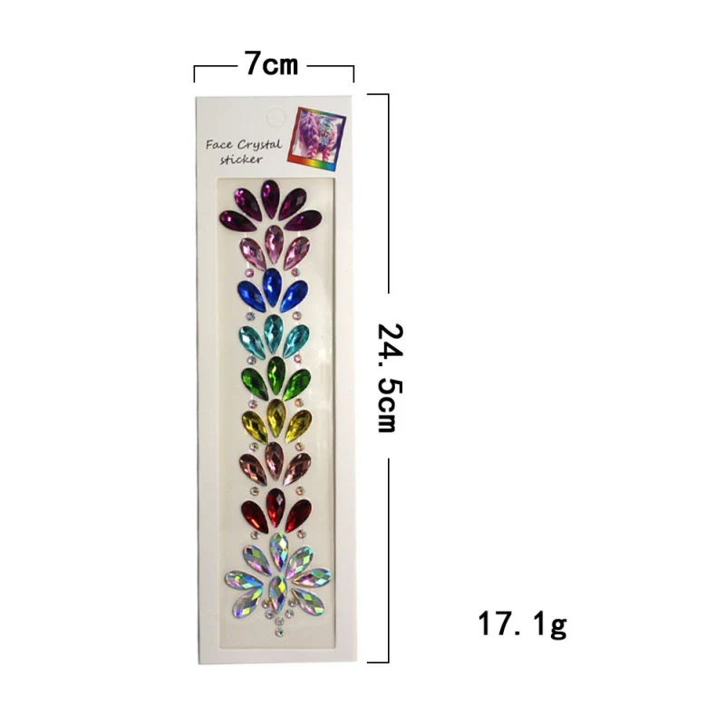 Смола волос драгоценный камень передний головной убор стикер краска для тела