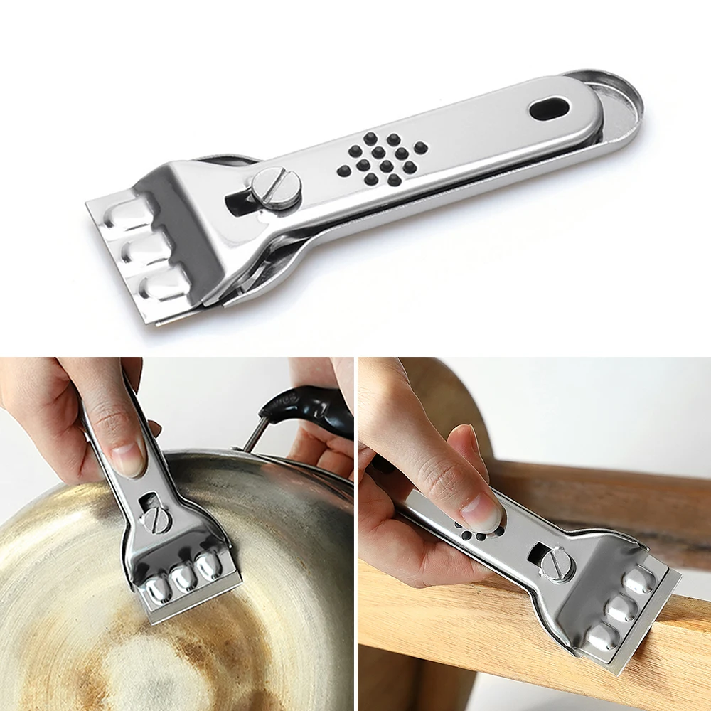 

Dropshipping Cleaner Hob Scraper Remover With 5pcs Blade For Kichen Cleaning Oven Glass Ceramic Cooker Tools