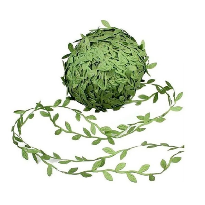 Artificial Leaves 240 см искусственный шелк Подсолнух плюща лоза Искусственные цветы с зелеными листьями Висячие гирлянды садовые заборы домашнее свадебное украшение - Цвет: Artificial Leaves