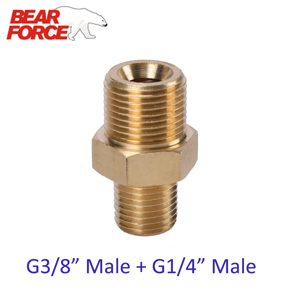 Адаптер для мойки высокого давления латунный коннектор G1/4 Male + G3/8 | Автомобили и