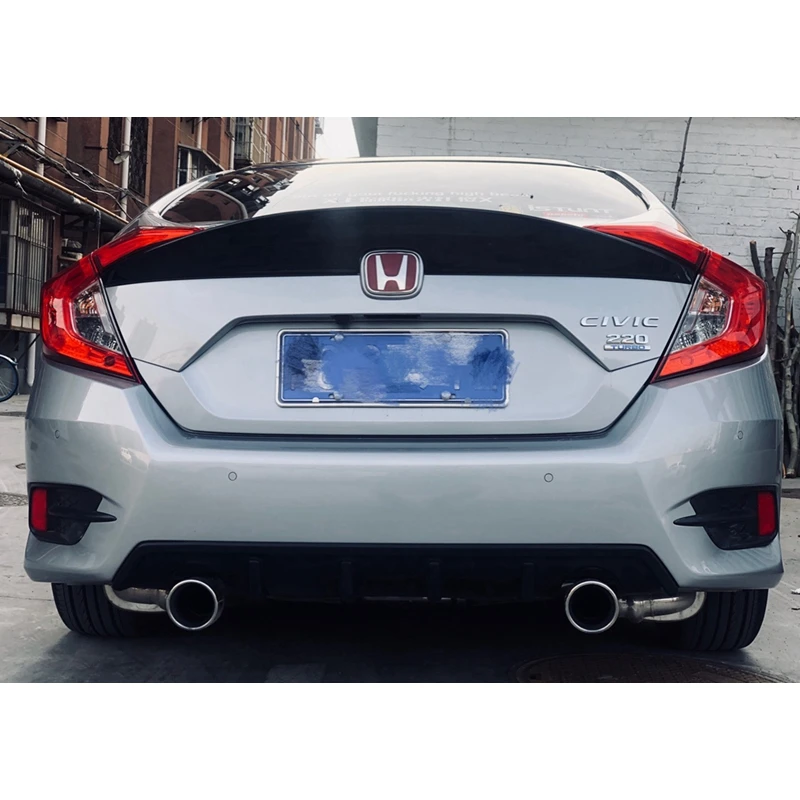 Для Honda Civic спойлер 2016 2017 автомобильный Стайлинг ABS пластик Неокрашенный задний