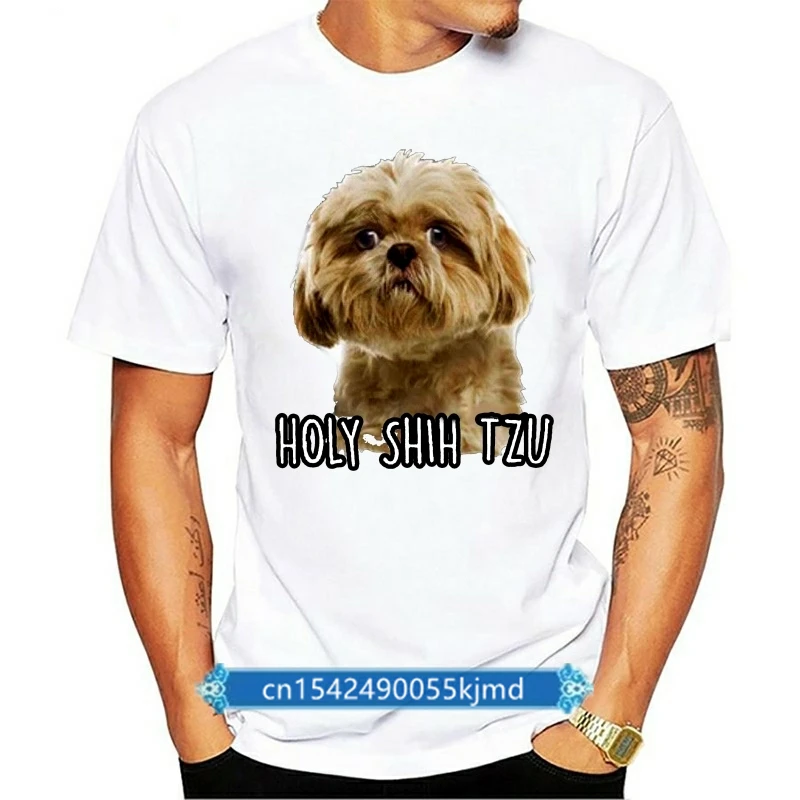 

Holy Shih Tzu Unisex T-shirt. Funny Cute Shitzu Puppy Small Dog Lover Shirt Comfortable T shirtCasual Short Sleeve TEE