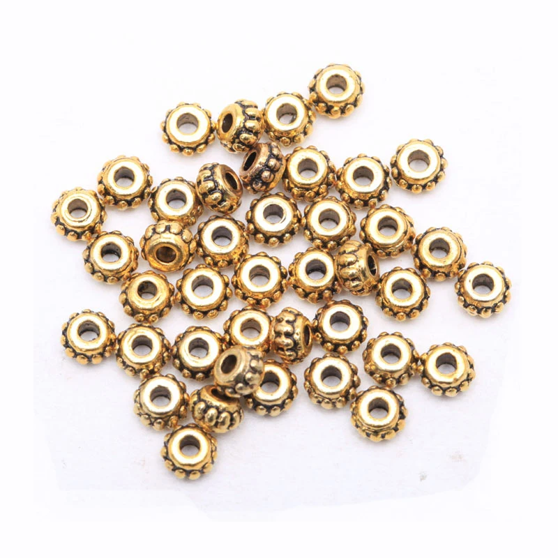 150 шт. металлические бусины в форме цветка для рукоделия |