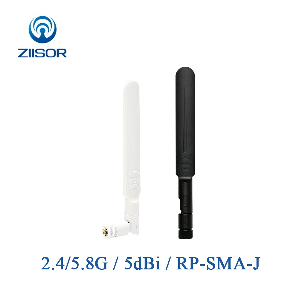 2,4 ГГц 5,8 ГГц двухдиапазонная антенна wifi роутер Antena wifi 5dBi Сгибаемая 90 ° Omni RP SMA Female 2400 м 5800 м антенна