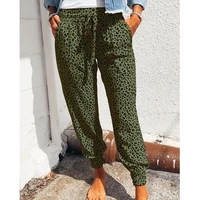 oversize mid waist pants joggers women wide leg sweatpants female trousers leopard print casual pant 2021 new loose streetwear