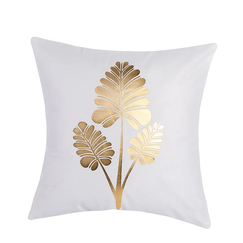 Простая и стильная любовная подушка с листьями наволочка для декоративных