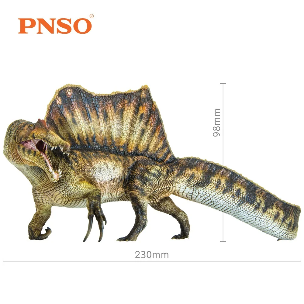 

1PCS PNSO Essien The Spinosaurus Spiny Dragon Dinosaur for Boys Prehistoric Ancient Model Movable Jaw PNSO Figure Toy