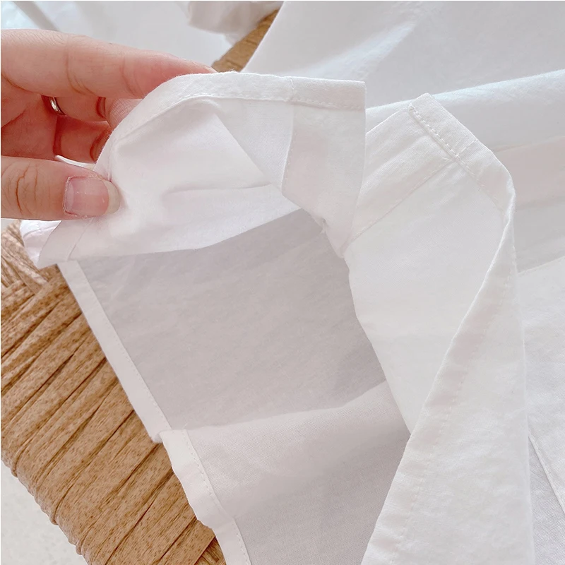 Disney с принтом из мультфильма для маленьких мальчиков девочек белая рубашка