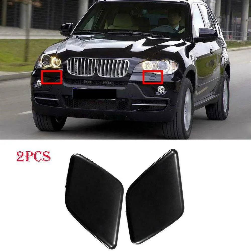 2 шт. черный Пластик автомобиля крышка омывателя фар для Volvo XC90 2007- Аксессуары для декорирования машины прямо 39875254 левый 39875253
