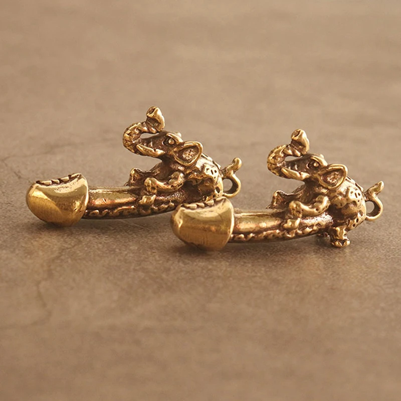 Зодиак из латуни кулон в виде обезьяны пенис брелок креативный Забавный для