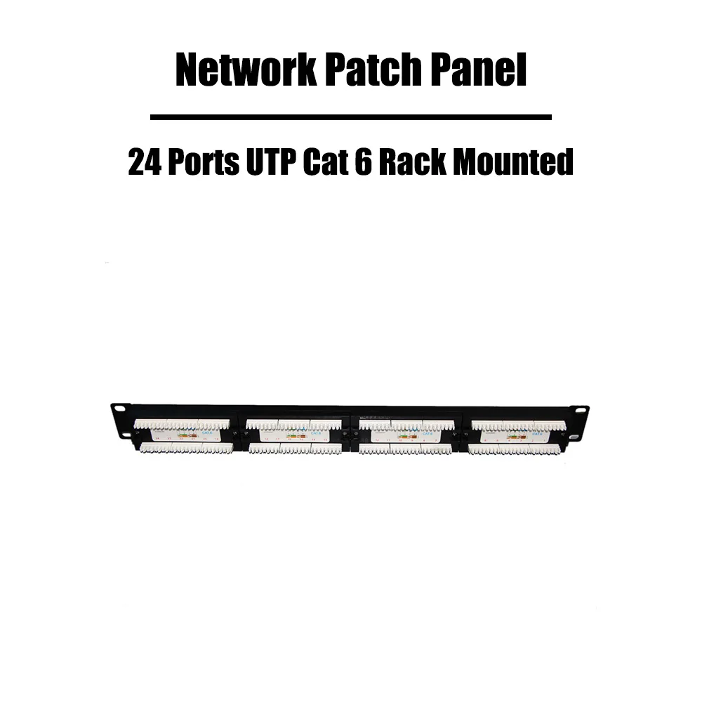 2 шт./лот 24 порты UTP Cat 5e/Cat 6 сетевой патч Панель удача прошла 19 дюймов стойку RJ 45
