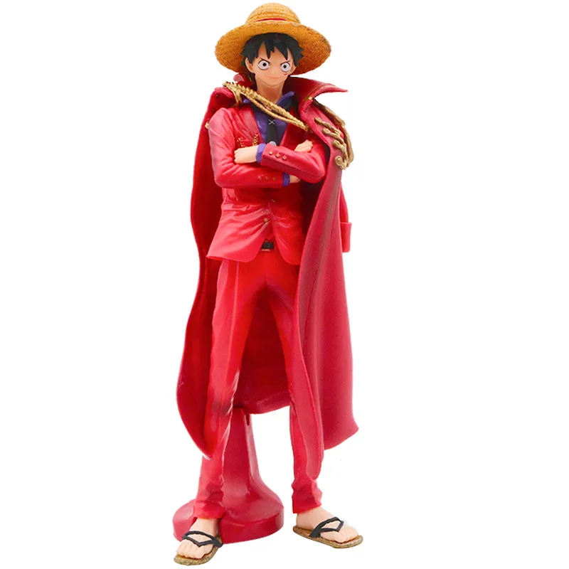 

27 CM One Piece One Piece Red Cloak Luffy 20th Anniversary KOA Cloak Luffy Hand-made Model Decoration Birthday Christmas Gift