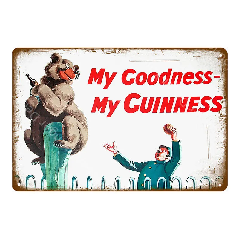 My goodth My Guinness металлическая живопись винтажные наклейки Бар Паб декоративная табличка домашний декор реклама пива оловянный знак YI-056 - Цвет: YD4144EI