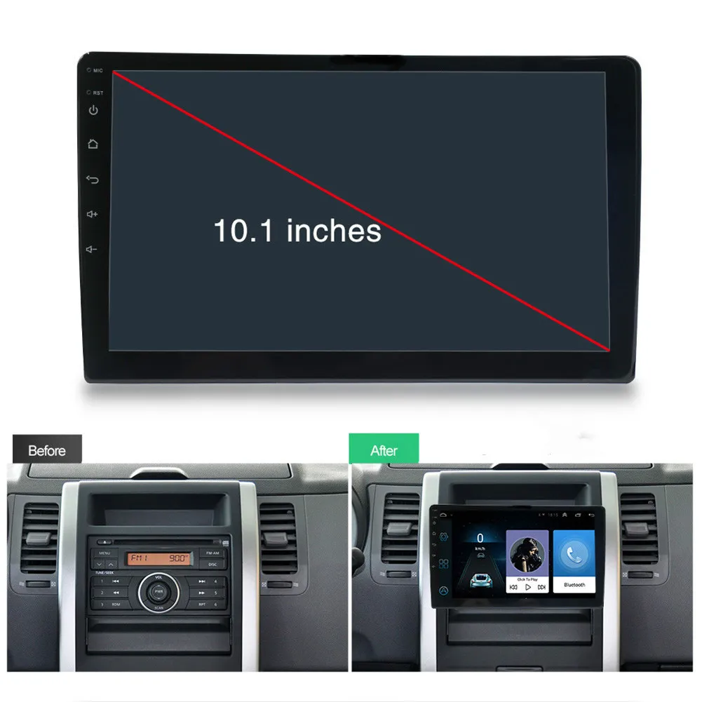 Автомагнитола 2DIN мультимедиа MP5 плеер на Android с GPS 10 1/7 &quot FM Wi Fi Bluetooth
