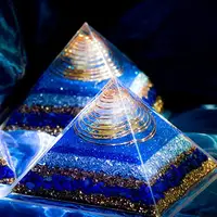 Organ Reiki Division Hand Work Orgonite Handmade Spiritual Hihg Frequency Energy Orgon Pyramid Crystal Healing Emf Protection