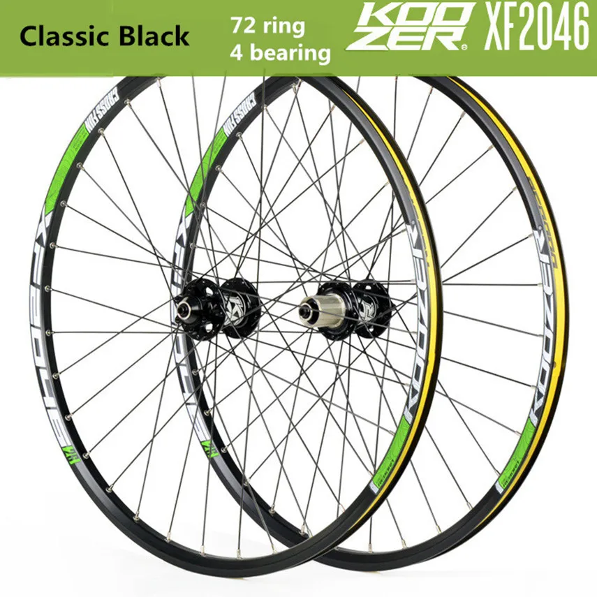 KOOZER XF2046 MTB горный велосипед колесная 26/27. 5/29 дюймов 72 кольца 4 подшипника QR Thru-axis колеса