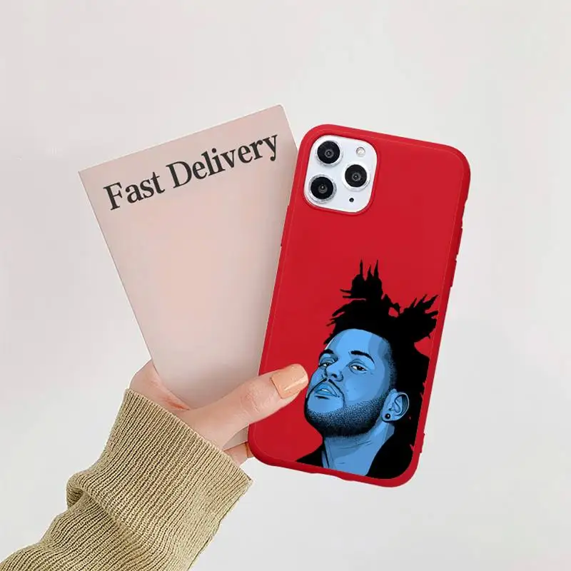 

Rapper The Weeknd XO singer Phone Case Candy Color for iPhone 6 7 8 11 12 s mini pro X XS XR MAX Plus