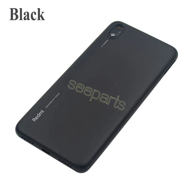 100% Original For Xiaomi Redmi 7A Redmi7A Back Housing Cover With Camera Lens Battery Case Logo Replacement | Мобильные телефоны и