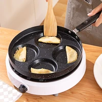 four hole frying pot thickened omelet pan non stick egg pancake steak mold cooking pot set frying pan breakfast maker