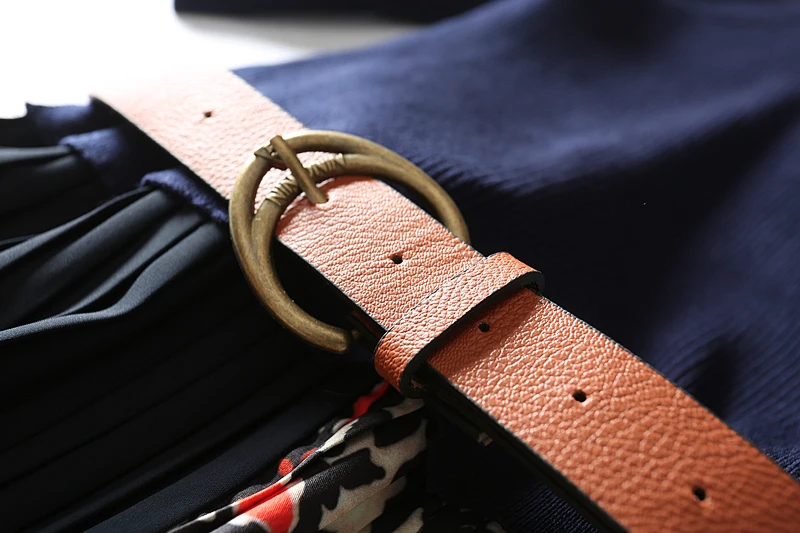 2019 Новое поступление Samgpilee Повседневное платье трапециевидной формы в стиле