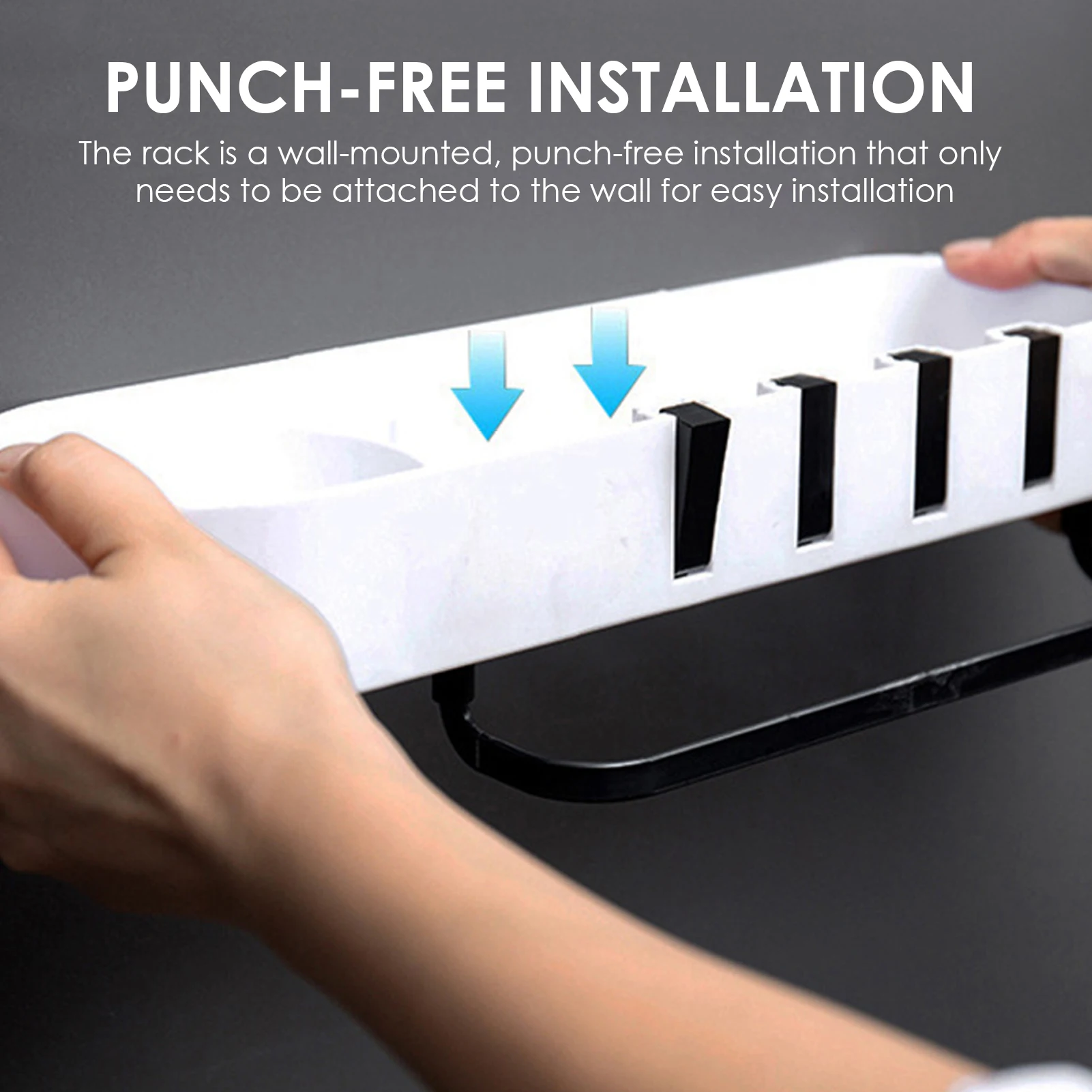 Полка для хранения в ванную комнату полка с вырезами на стену и крючками