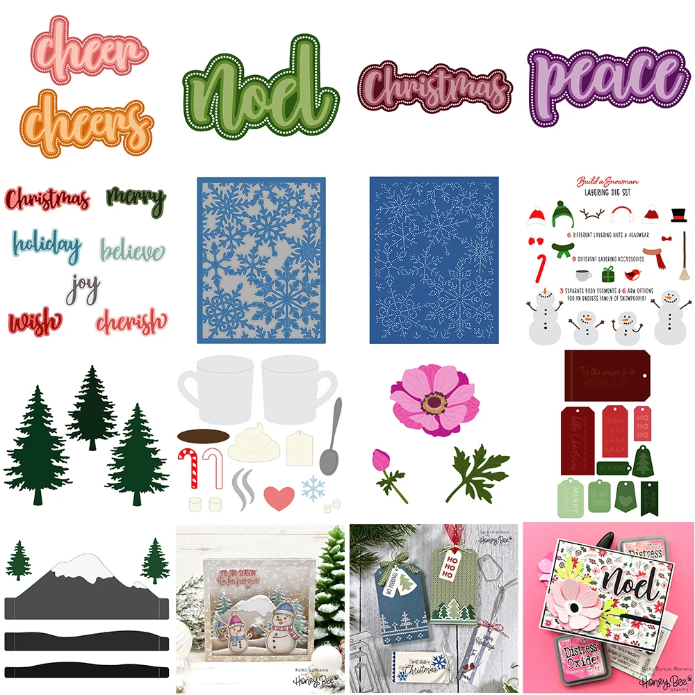 

Christmas English Metal Cutting Dies Template For Diy Scrapbook Dies Decoration Photo Album Paper Card Making Craft Cut Dies