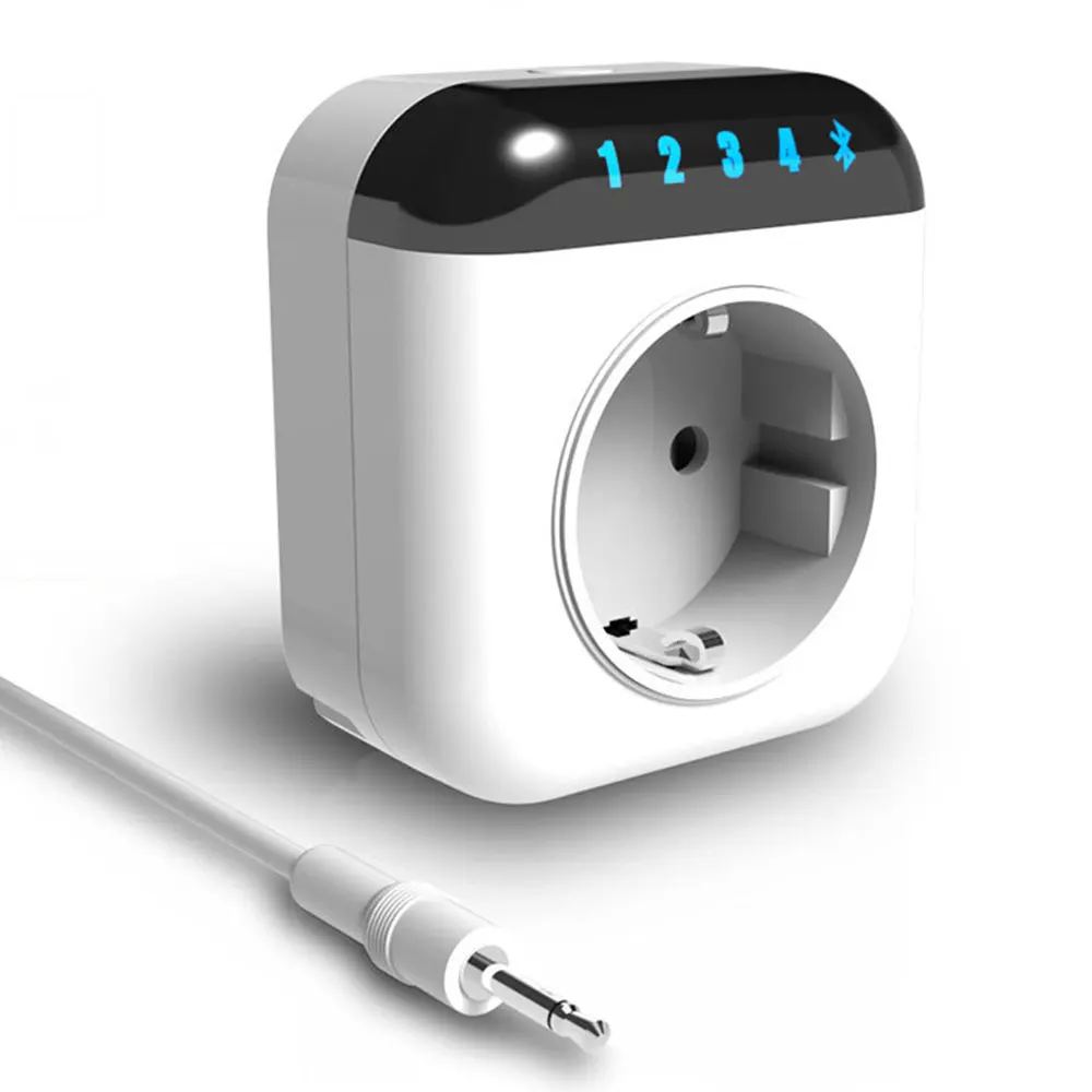 Белый Умный термостат Nashone, 220 В, контроль температуры, Bluetooth, умная розетка, приложение, дистанционное управление, розетка с таймером и обратным отсчетом - Цвет: Белый