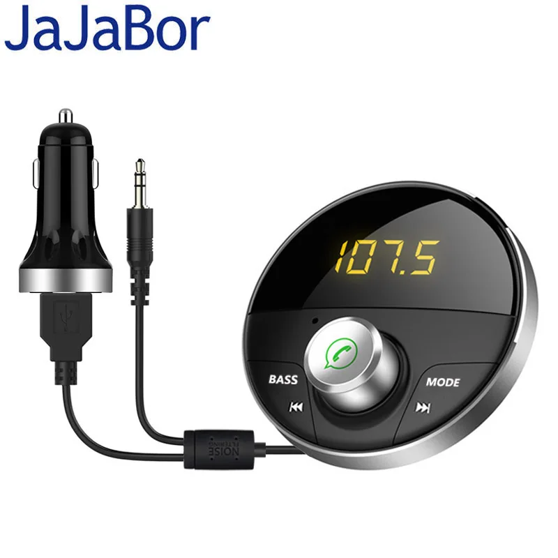Fm передатчик JaJaBor FM модулятор Bluetooth 5 0 автомобильный комплект громкой связи AUX 3 мм